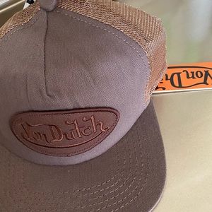 ALL BROWN VON DUTCH CAP
